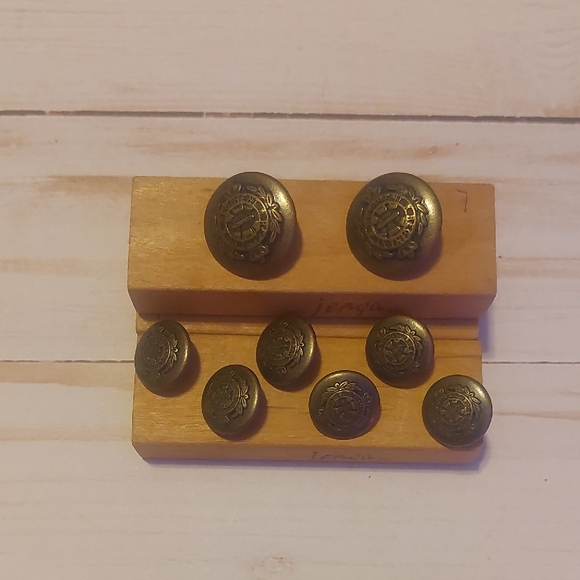 Antique Metal Decorative Buttons - Picture 1 of 4